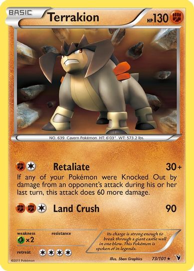 Terrakion (73/101) [Noble Victories]