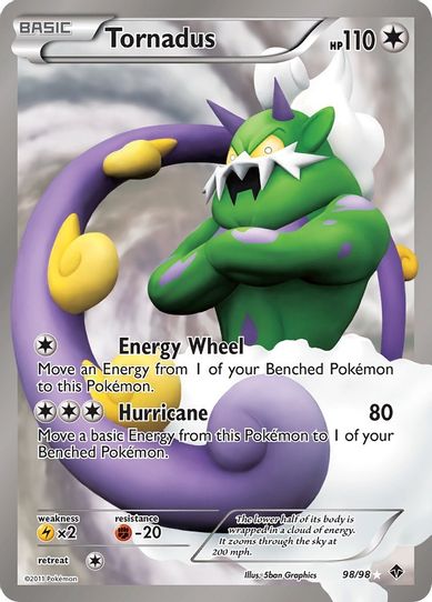 Tornadus ( Full Art) (98/98) [Black & White: Emerging Powers]