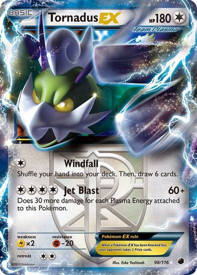 Tornadus EX (Team Plasma) (98/90) [HeartGold SoulSilver]