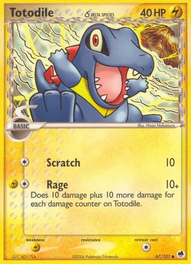 Totodile (Delta Species) (67/101) [EX: Dragon Frontiers]