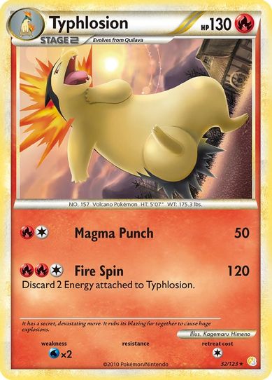 Typhlosion (32/102) [HeartGold SoulSilver]