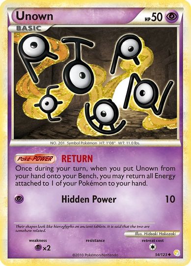 Unown (54/102) [HeartGold SoulSilver]