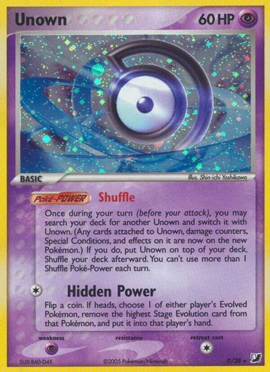 Unown (D) (D/28) [Unseen Forces]