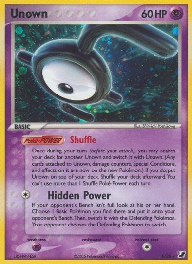 Unown's last appearance and how to find all 28 forms : r/pokemon