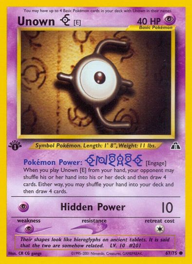 Unown [E] (67/75) [Neo Discovery]