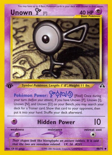 Unown [F] (48/75) [Neo Discovery]