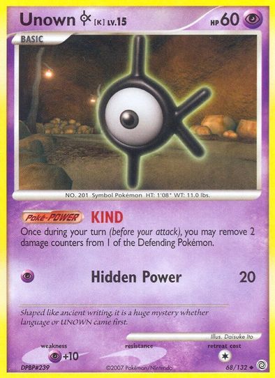 Unown [K] (68/132) [Secret Wonders]