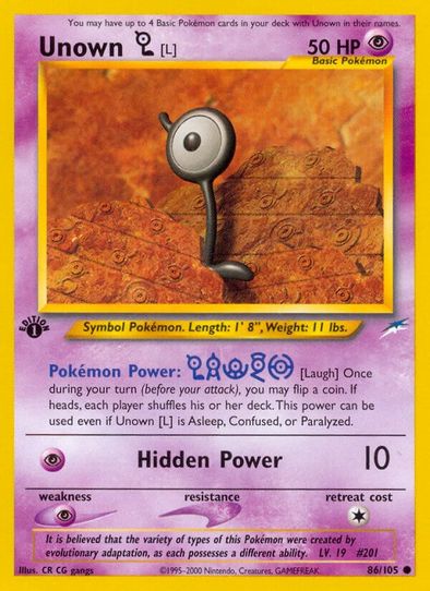 Unown [L] (86/105) [Neo Destiny]