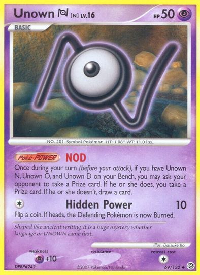 Unown [N] (69/132) [Secret Wonders]