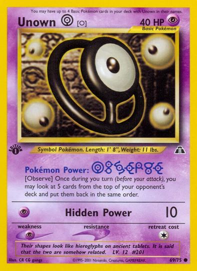 Unown [O] (69/75) [Neo Discovery]