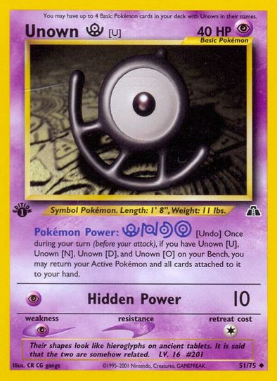 Unown [U] (51/75) [Neo Discovery]