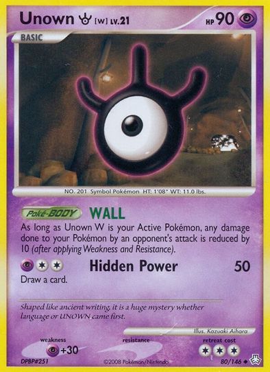 Unown (W) (80/146) [Diamond & Pearl: Legends Awakened]