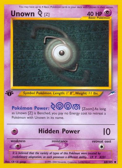 Unown [Z] (60/105) [Neo Destiny]