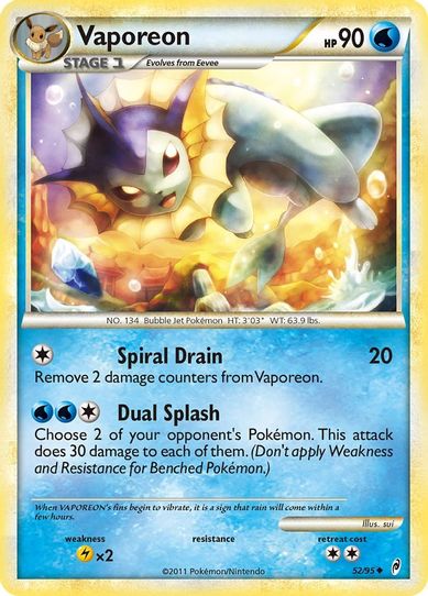 Vaporeon (52/95) [Call of Legends]