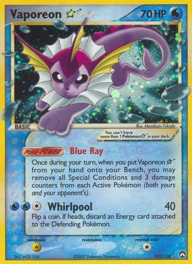 Vaporeon Star (102/108) [Power Keepers]