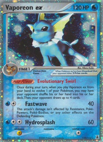 Vaporeon ex (110/101) [Delta Species]