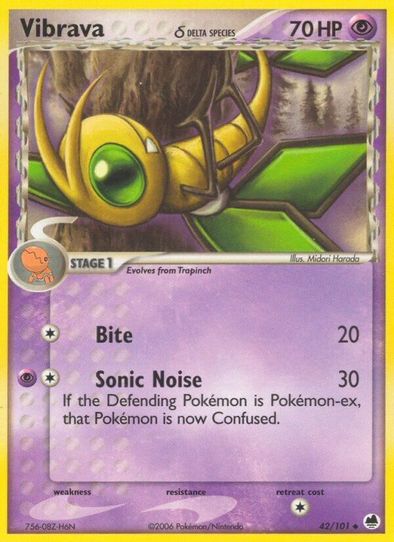 Vibrava ( - Delta Species) (42/101) [EX: Dragon Frontiers]