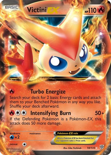 Victini EX (18/135) [Black & White: Plasma Storm]