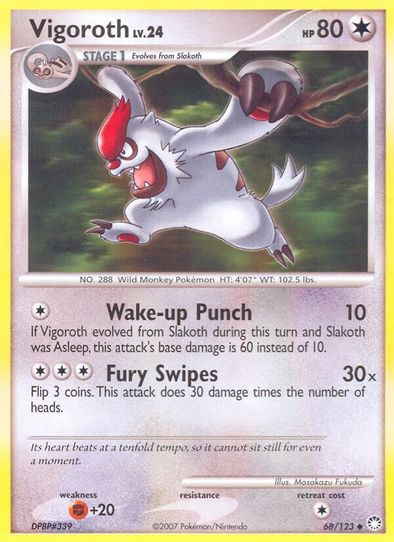 Vigoroth (68/123) [Mysterious Treasures]