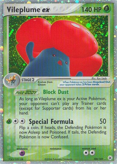 Vileplume ex (100/101) [Hidden Legends]