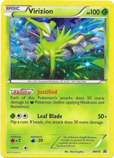 Virizion - BW (BW70) [Black And White Promos]