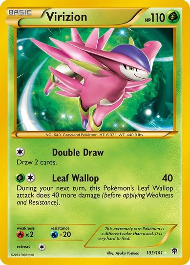 Virizion (Secret) (103/101) [Black & White: Plasma Blast]