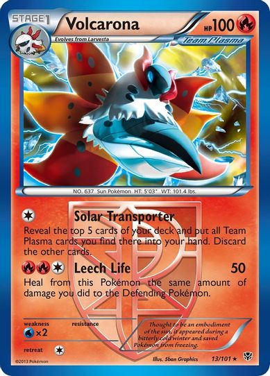Volcarona (Team Plasma) (13/101) [Black & White: Plasma Blast]