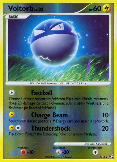 Voltorb (Shiny) (SH3/100) [Diamond & Pearl: Stormfront]