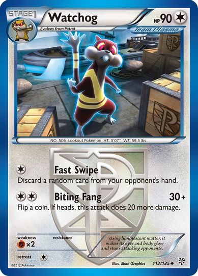 Watchog (Team Plasma) (112/135) [Black & White: Plasma Storm]