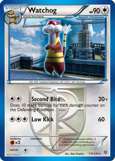 Watchog (Team Plasma) (113/135) [Black & White: Plasma Storm]