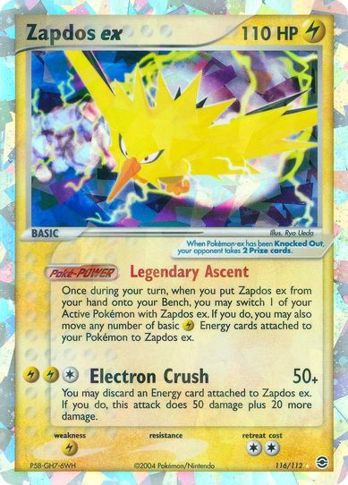 Zapdos ex (116/112) [FireRed & LeafGreen]