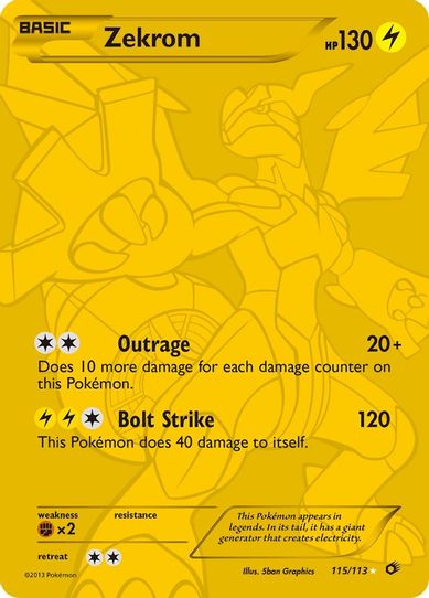 Zekrom ( Full Art Secret Rare) (115/113) [Legendary Treasures]