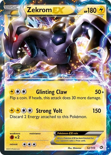 Zekrom EX (52/113) [Legendary Treasures]