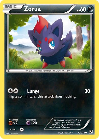 Zorua (70/114) [Black and White]