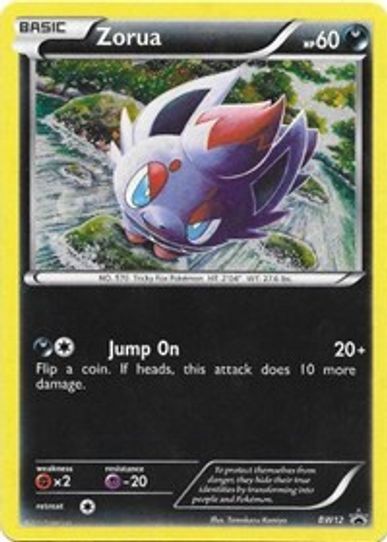 Zorua - BW (BW12) [Black And White Promos]