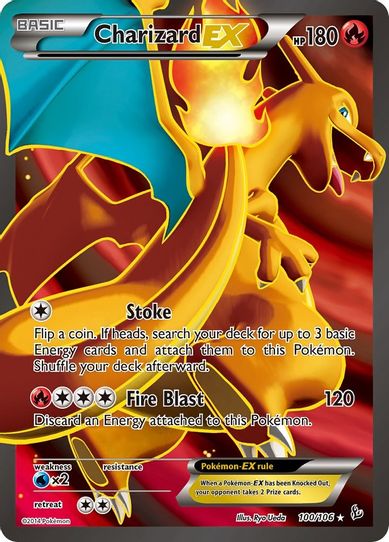 Charizard EX ( Full Art) (100/106) [XY: Flashfire]