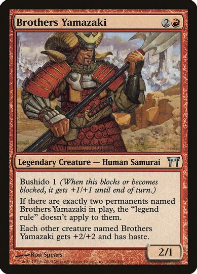 Brothers Yamazaki (b Pike) (160) [Champions of Kamigawa]