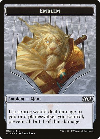 Emblem - Ajani Steadfast (13) [Magic 2015 (M15)]