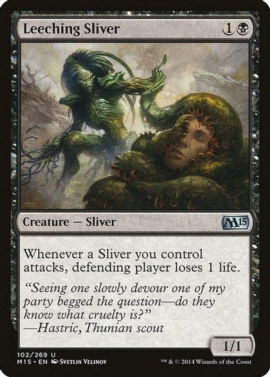 Leeching Sliver (102) [Magic 2015 (M15)]