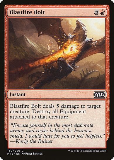 Blastfire Bolt (130) [Magic 2015 (M15)]