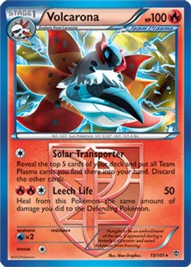 Volcarona (BW Plasma Blast) (13/203) [Deck Exclusives]