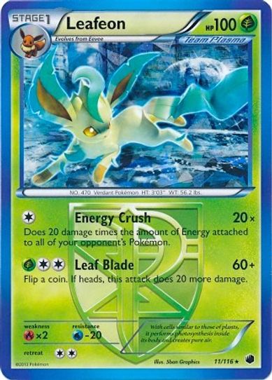 Leafeon (BW Plasma Freeze) (11/203) [Deck Exclusives]