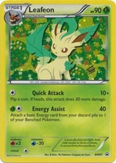 Leafeon - BW (BW87) [Black And White Promos]