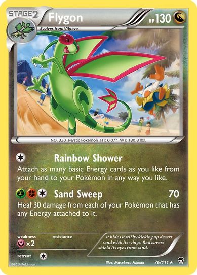 Flygon (76/111) [XY: Furious Fists]