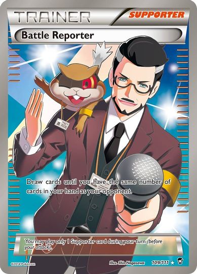 Battle Reporter ( Full Art) (109/111) [XY: Furious Fists]