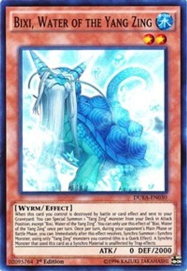 Bixi, Water of the Yang Zing (DUEA-EN030) [Duelist Alliance]