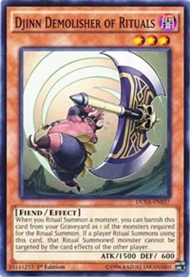Djinn Demolisher of Rituals (DUEA-EN037) [Duelist Alliance]