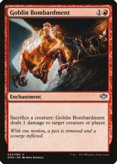 Goblin Bombardment (24) [Duel Decks: Speed vs. Cunning]