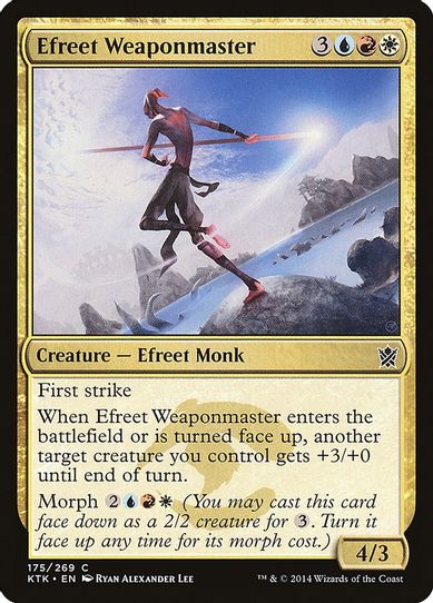 Efreet Weaponmaster (175) [Khans of Tarkir]