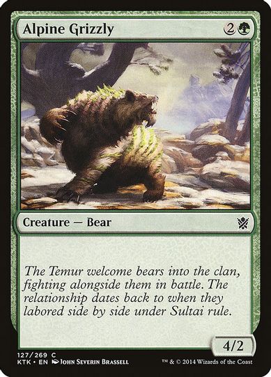 Alpine Grizzly (127) [Khans of Tarkir]